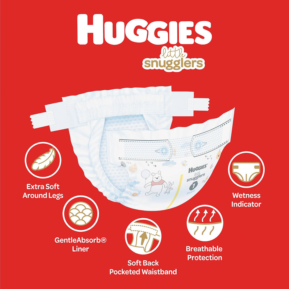 الصورة المصغرة: Huggies Little Snugglers (Choose Your Size & Count)