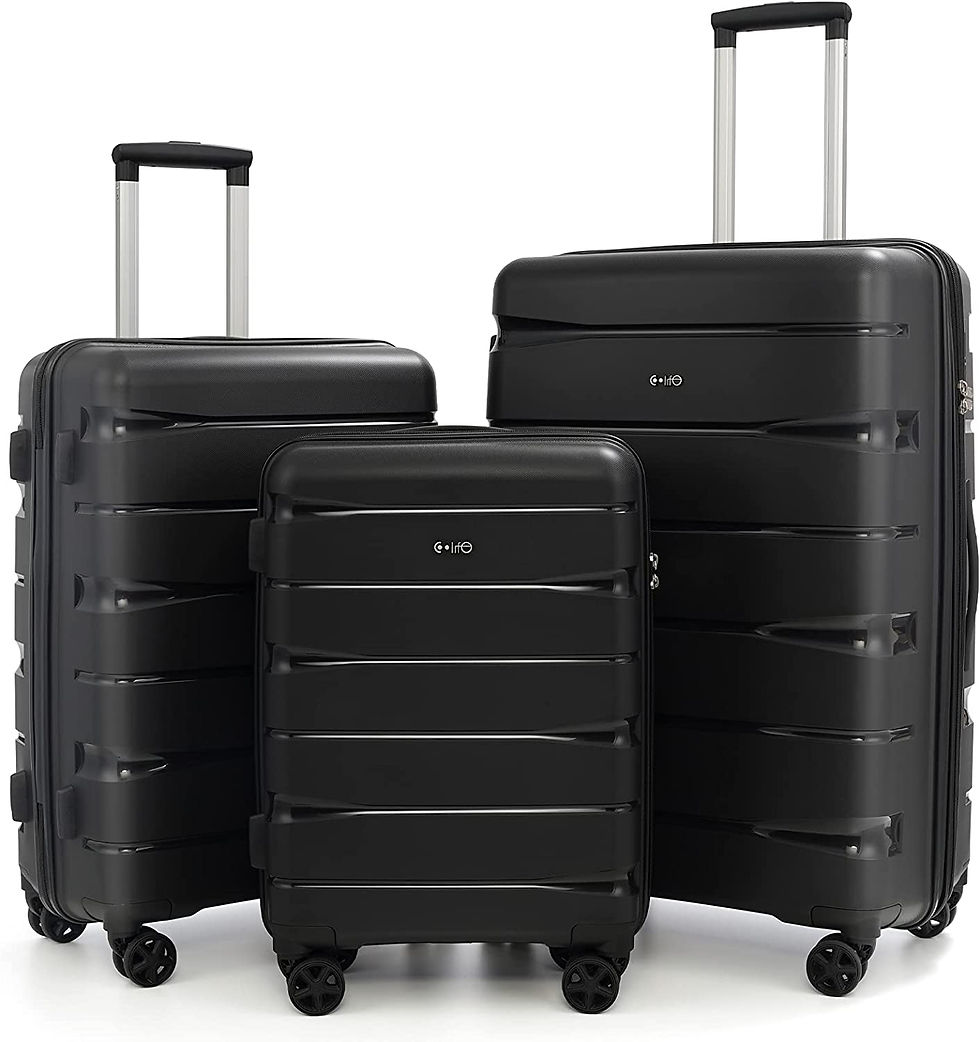 Miniatura: COOLIFE luggage Expandable(only 28”) suitcase 3 piece set PP material with TS