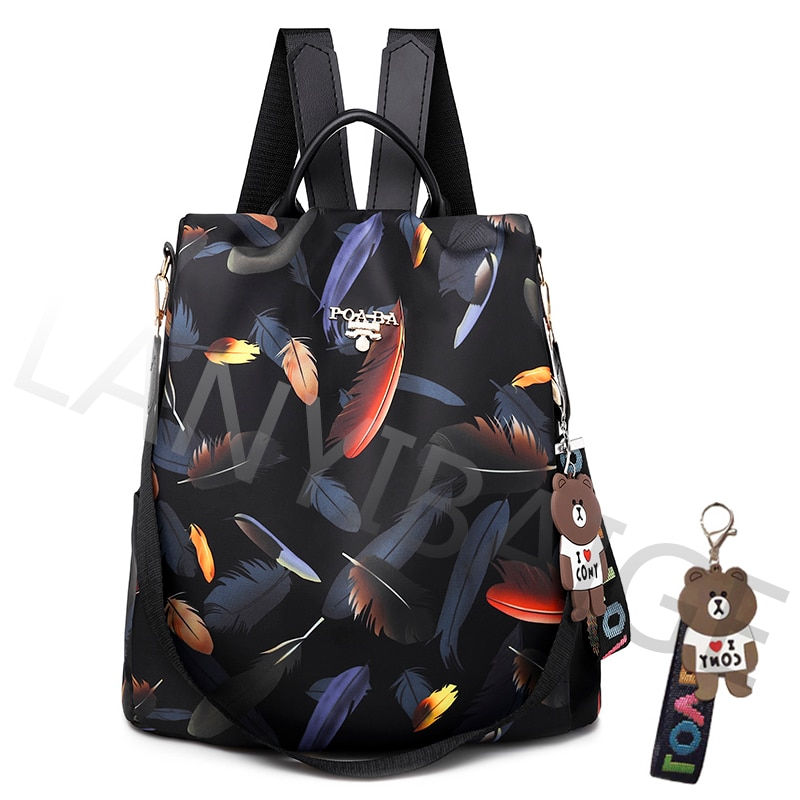 Miniatura: Fashion Women Large Capacity Women Backpack School Bags for Teenage Girls