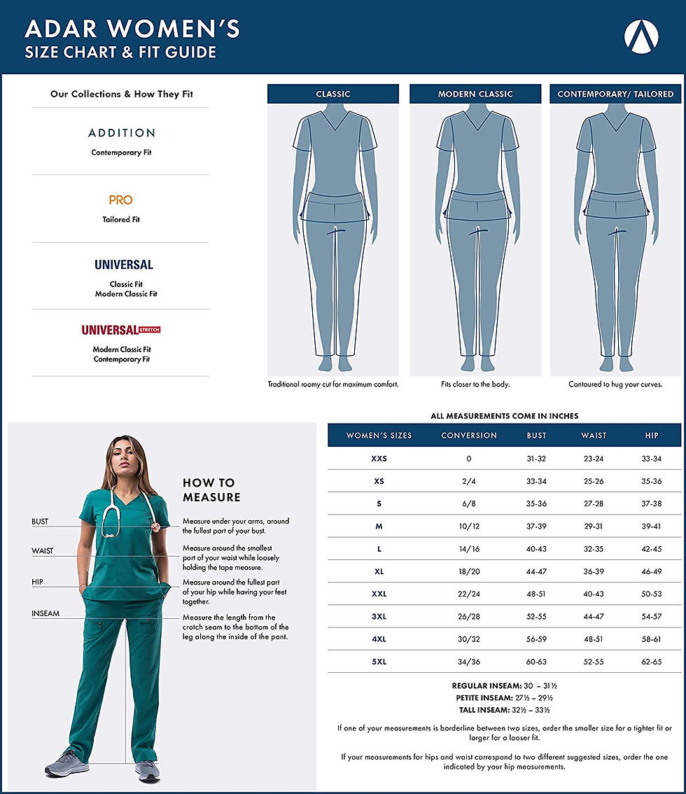 Thumbnail: Adar Underscrubs for Women 2 Pack - Long Sleeve Underscrub Comfort Tee