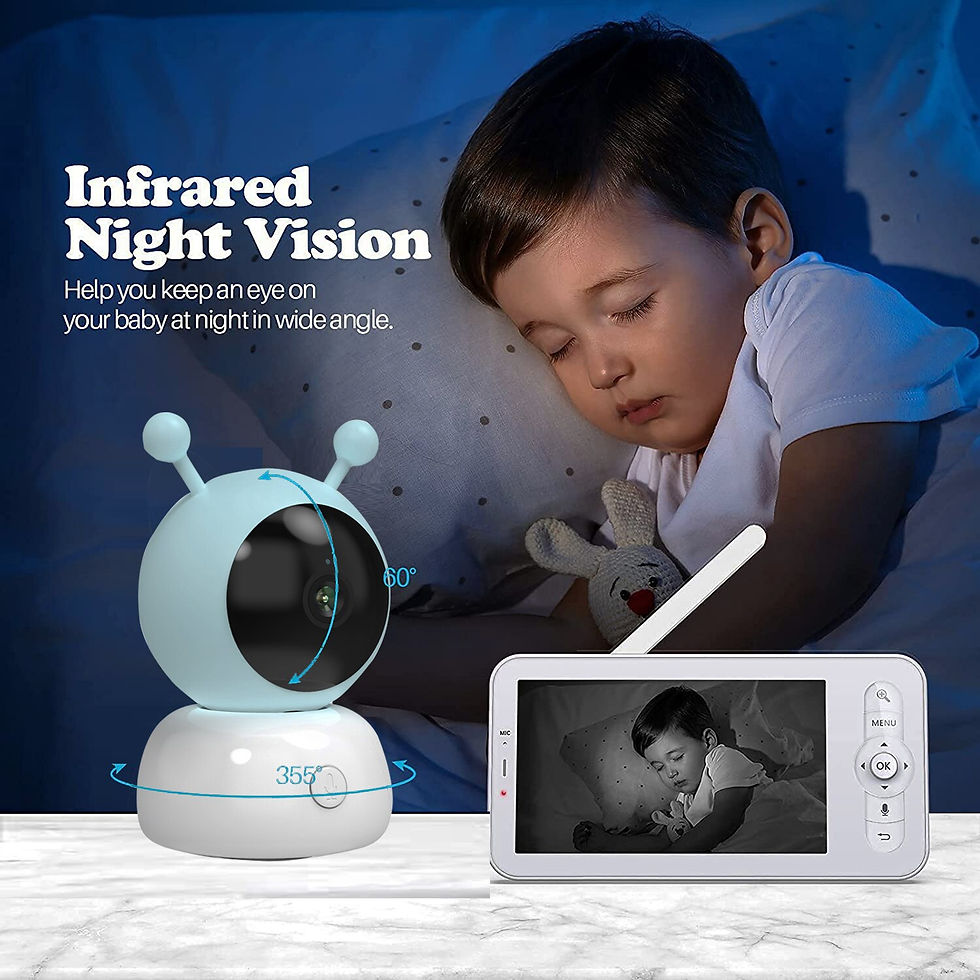 Thumbnail: WOUWON Baby Monitor Babyphone Camera Video Baby Camera Bebe Nanny HD 5 Inch LCD