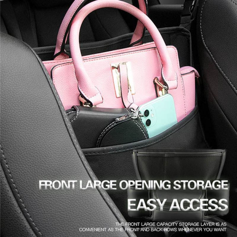 الصورة المصغرة: Mintiml® Car Large Capacity Pu Storage Bag Car Front Seat Middle Storage Bag Au