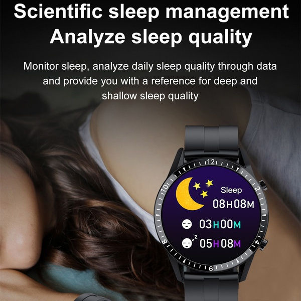 Thumbnail: 2021 New Smart Watch 1.3 inch color Full Touch Round screen Heart Rate Blood Ox