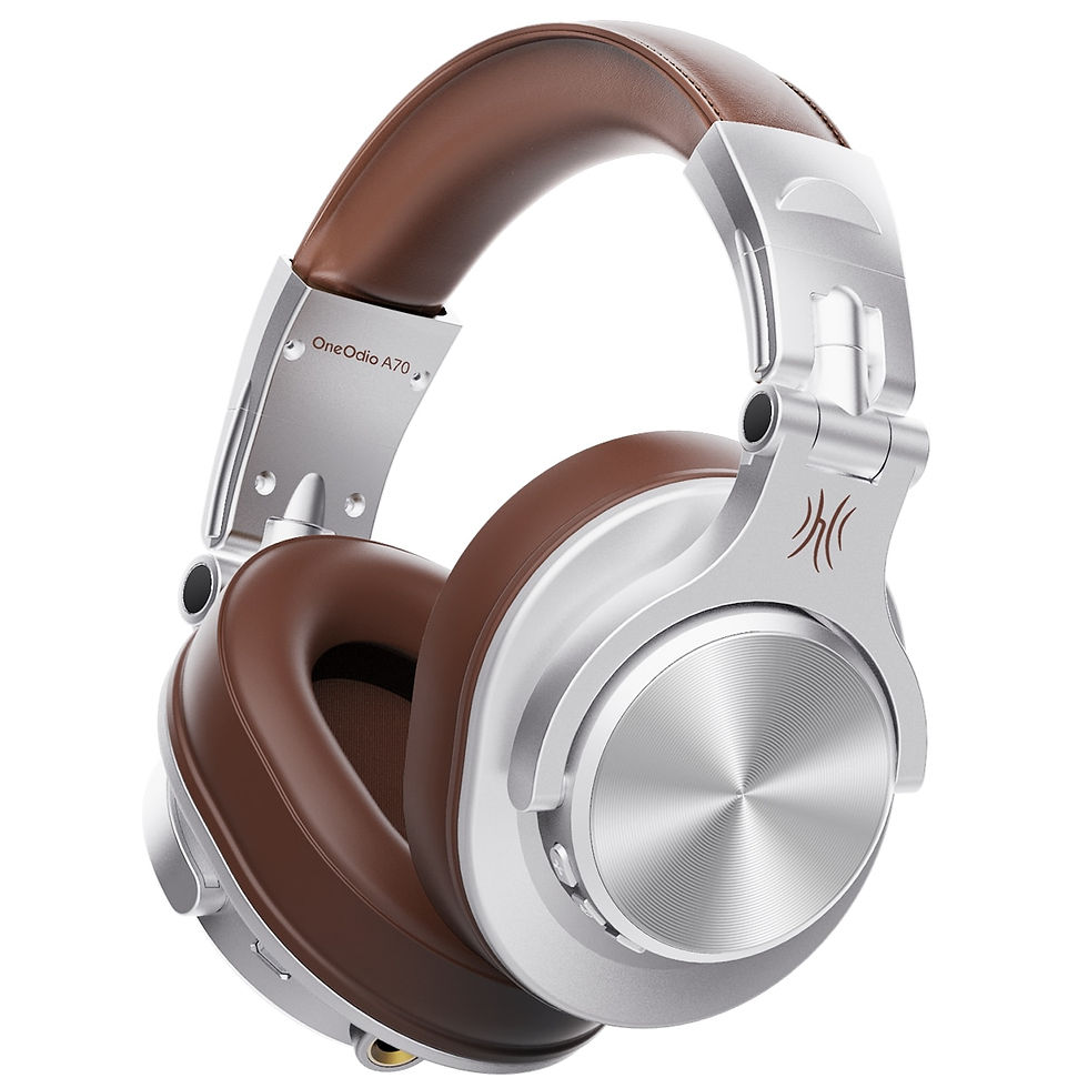 الصورة المصغرة: Oneodio Fusion A70 Bluetooth 5.2 Headphones Stereo Over Ear Wireless Headset Pr