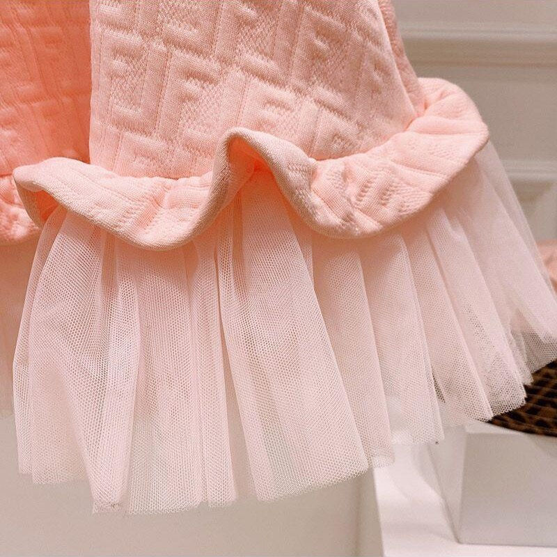 Миниатюра: Baby Girl's Dress Spring Summer Pink Cute European American Style Elegant Princ