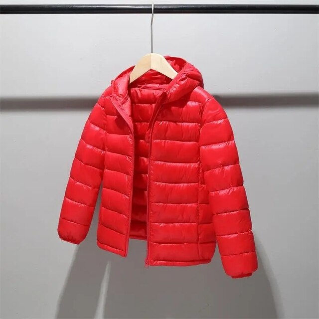 Thumbnail: Children 2-14 years old down cotton jacket clothes for boys girls cotton padded
