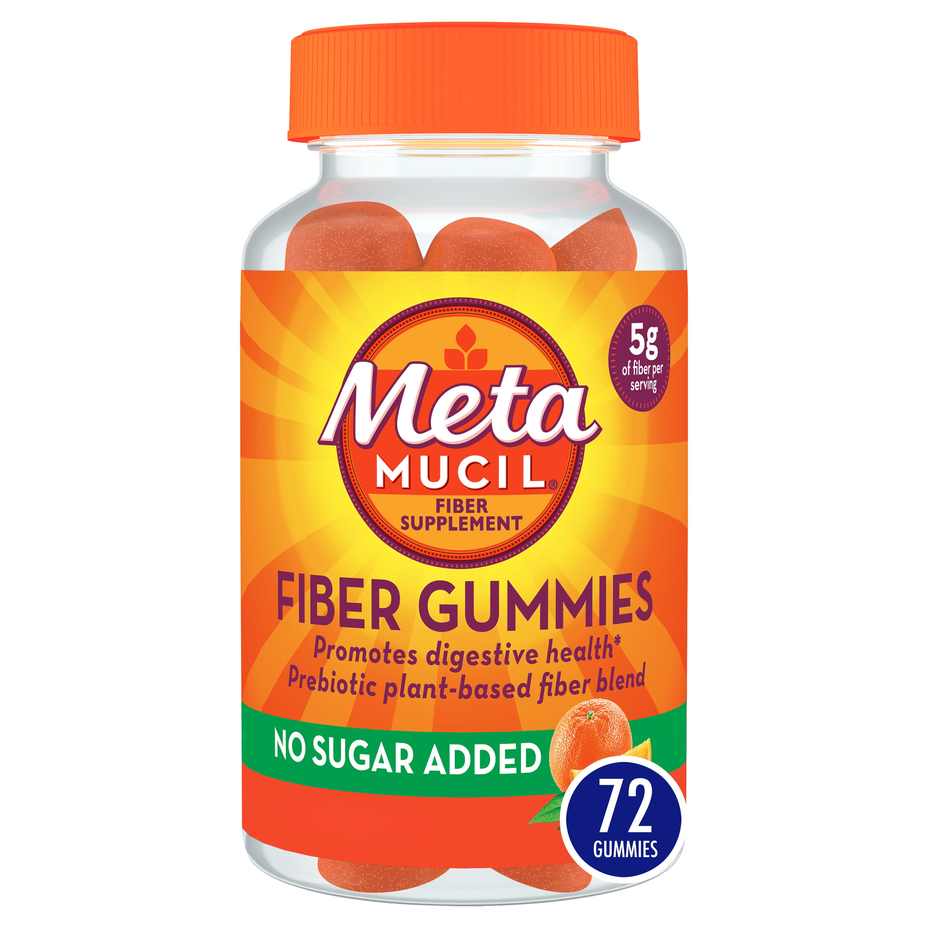 Metamucil Daily Fiber Gummies for Digestive Health, 5g Fiber Blend, 72 Ct