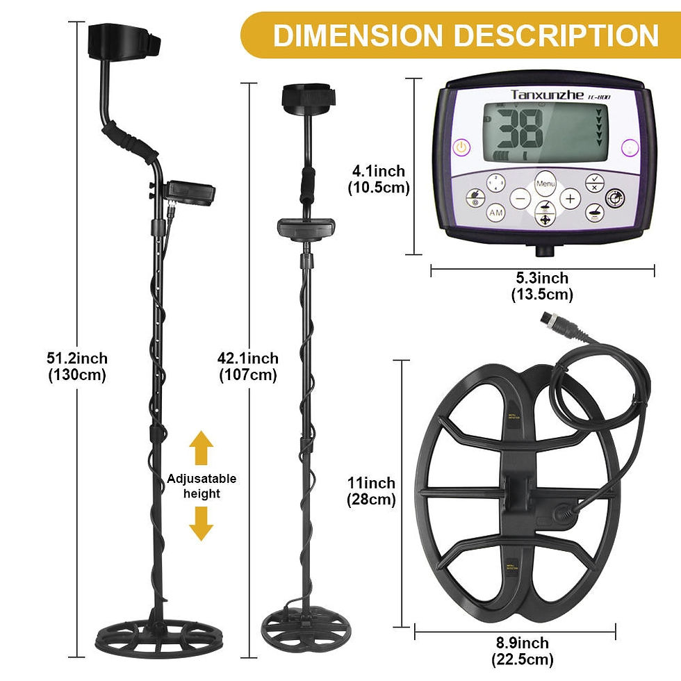 Thumbnail: Tanxunzhe New TC-800 Metal Detector High Sensitivity Professional Gold Detector
