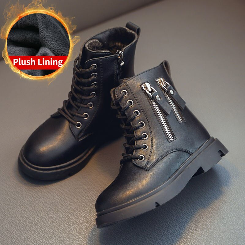 Thumbnail: Kids Ankle Boots Child Casual Shoes Autumn Fashion Platform Modern Boots Baby P