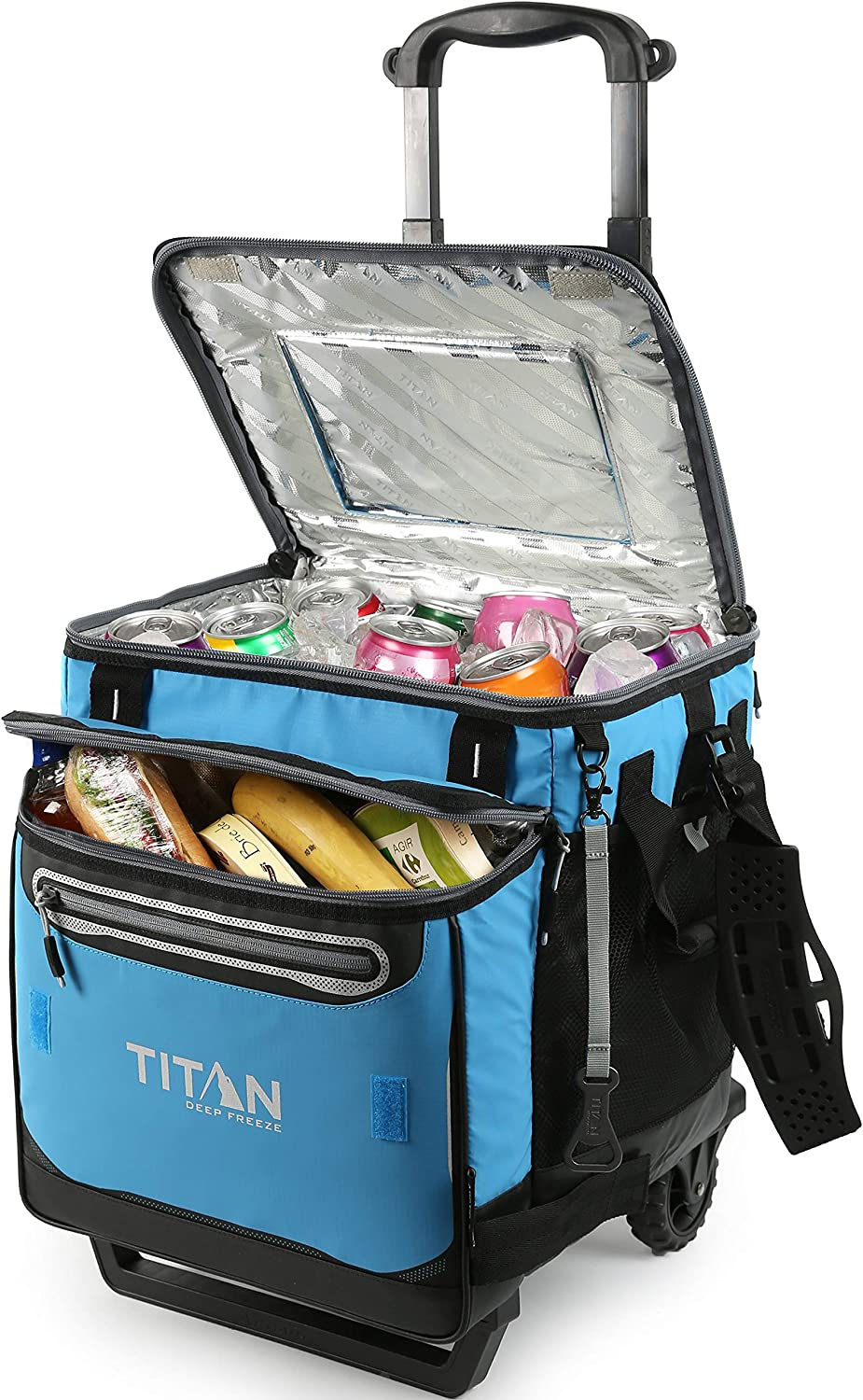 Miniature : Arctic Zone Titan Deep Freeze 60 (50+10) Can Collapsible Rolling Cooler with Wh