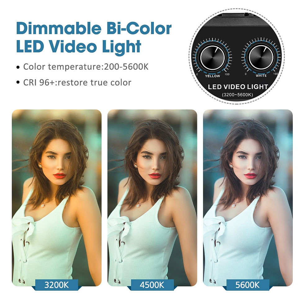 Miniaturbild: SH 20W Powerful Excellent LED Panel Light Two-color LCD Screen 1-100% Stepless 