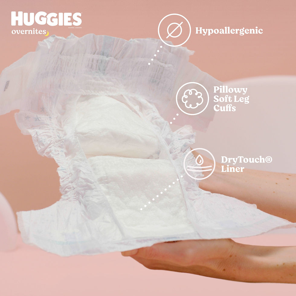Miniaturbild: Huggies Overnites Nighttime Baby Diapers, Size 4 (22-37 lbs), 52 Ct