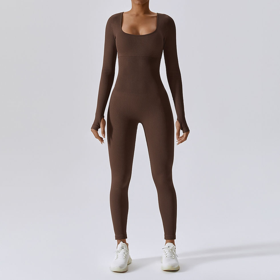 Thumbnail: Seamless Yoga Suit Women's Bodysuit Spring Dance Fitness Clothes Gym Push Up Wo