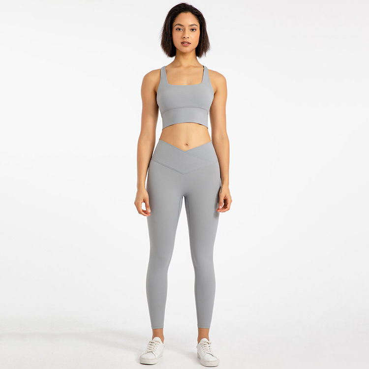 Миниатюра: Gym Fitness Sets 2 Piece Sports Bra and Legging Set Yoga Outfits Training Wear