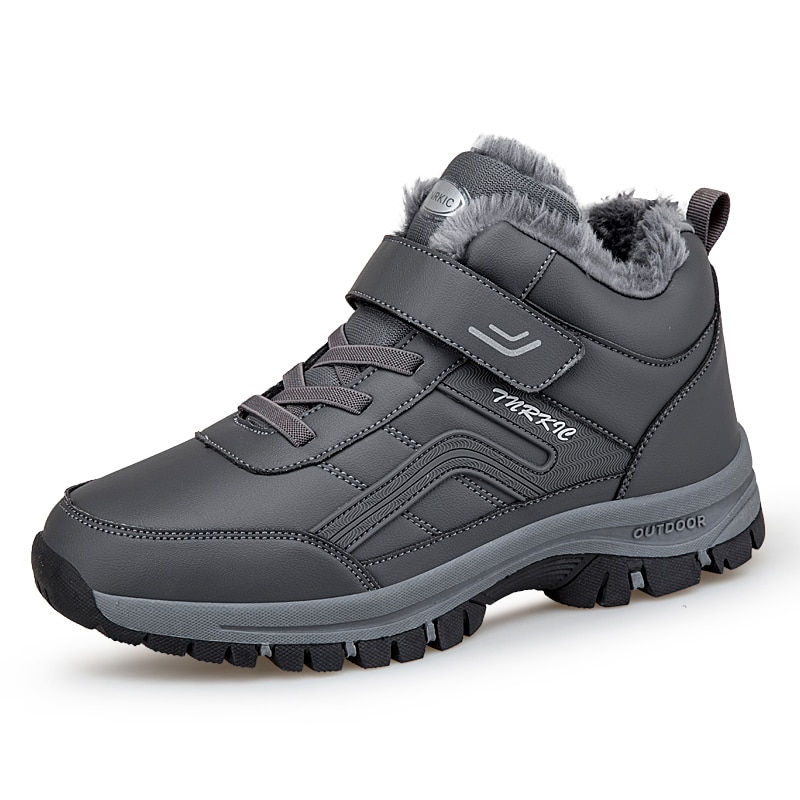 Miniaturbild: Winter Men Boots Waterproof Snow Boots Men Winter Shoes Warm Plush Hiking Footw