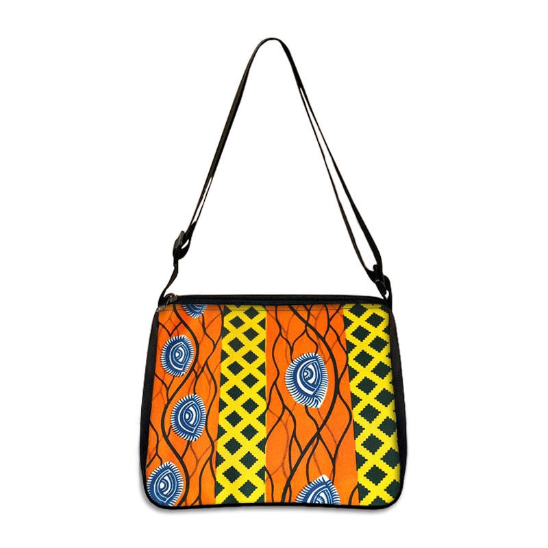 Thumbnail: African Woman Print Handbag Afro Women Shoulder Bags Fashion Ladies Underarm Ba