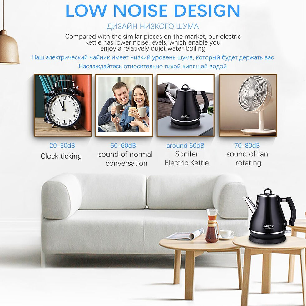 Miniaturbild: 1.2L Colorful 304 Stainless Steel Electric Kettle 1500W Household 220V Quick He