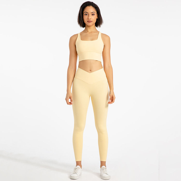 Миниатюра: Gym Fitness Sets 2 Piece Sports Bra and Legging Set Yoga Outfits Training Wear
