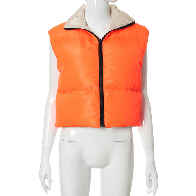 Thumbnail: Winter Sleeveless Puffer Jackets for Women Jacket and Coat Bubble Puffer Jacket