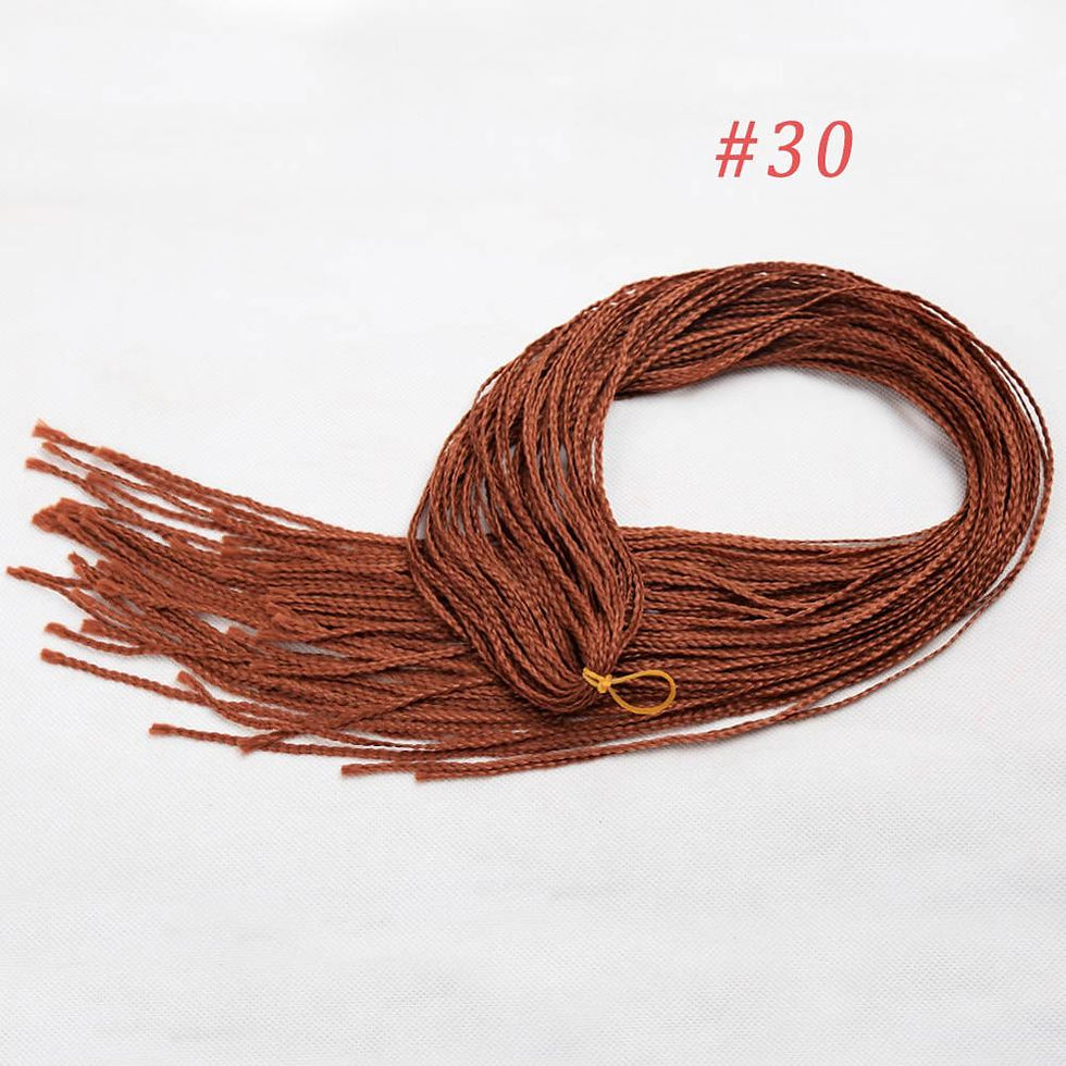Thumbnail: Zizi Braids Synthetic Crochet Hair Colored Box Braids Deep Wave Hair Long Seneg
