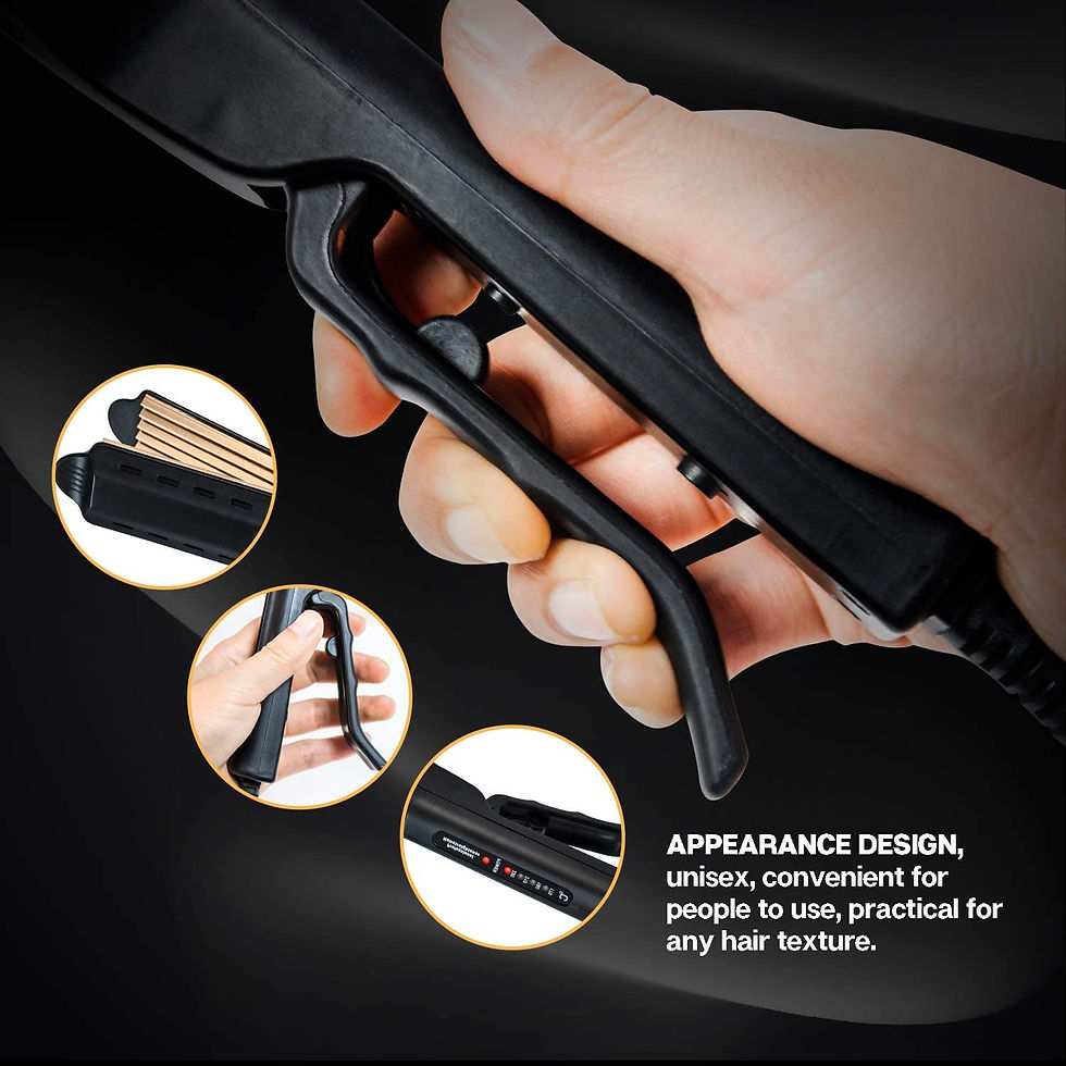 Miniaturbild: Professional Hair Crimper Wave Corn Irons  Curling Iron Wand Ceramic Corrugated