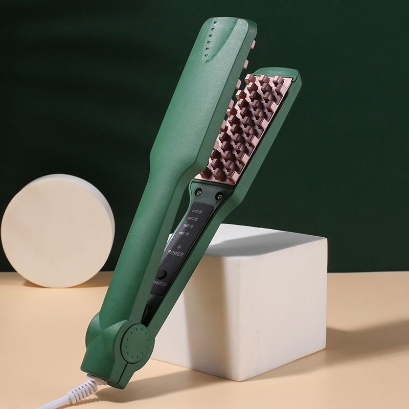 Miniaturbild: Professional Volumizing Hair Iron Ceramic 3D Grid Hair Crimper Curling Iron Cor
