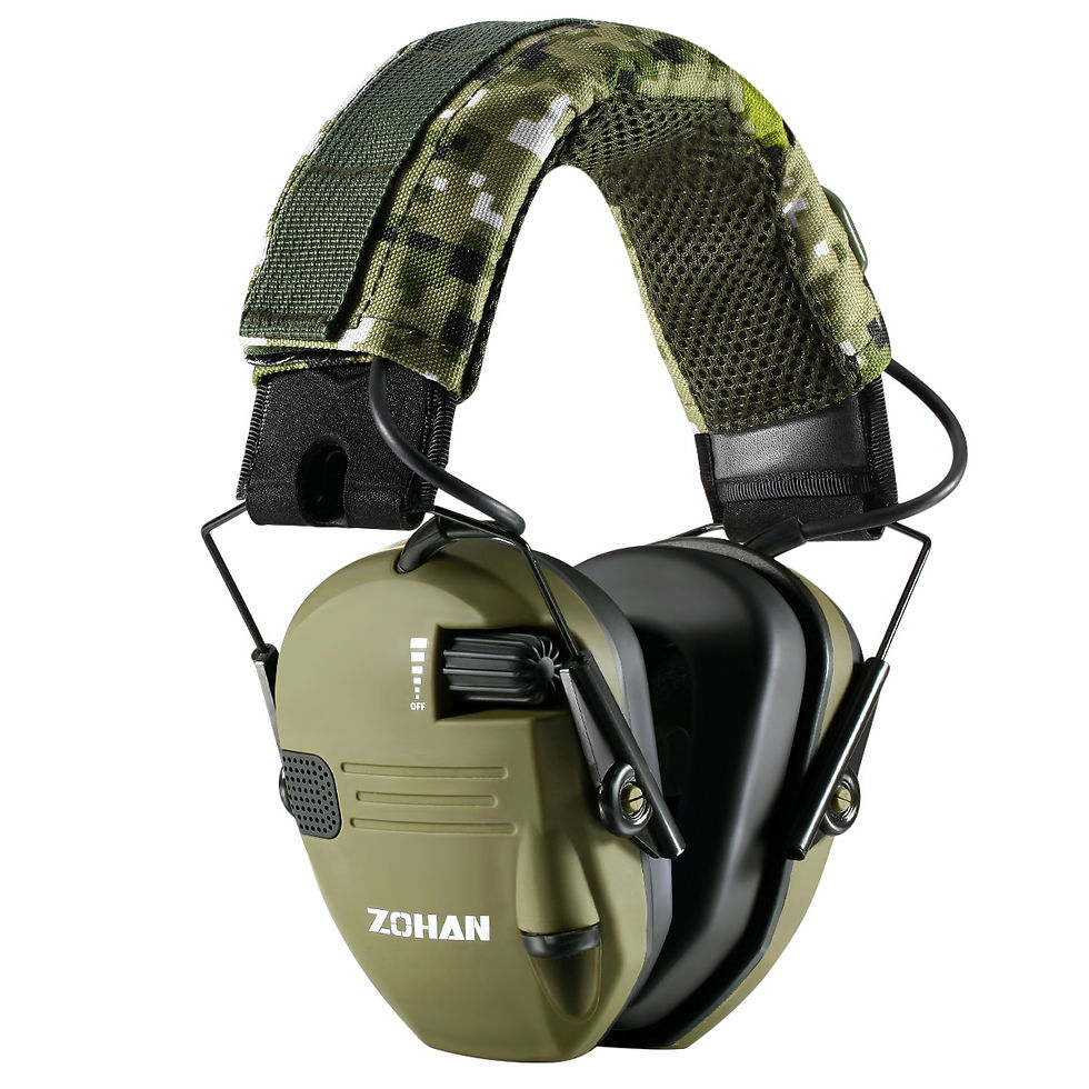 Miniature : ZOHAN Electronic Shooting Earmuffs Ear Protection Sound Amplification Anti-nois