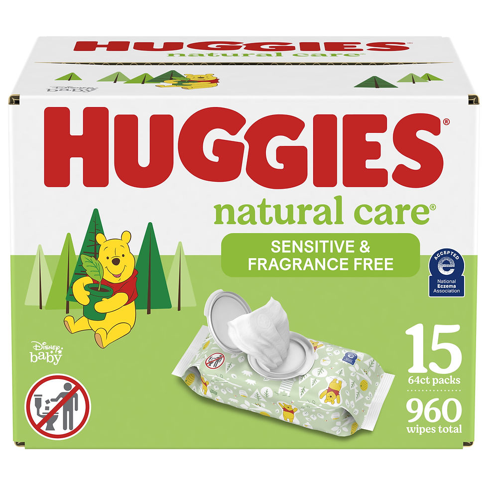 Miniaturbild: Huggies Natural Care Sensitive Baby Wipes (Options Available)