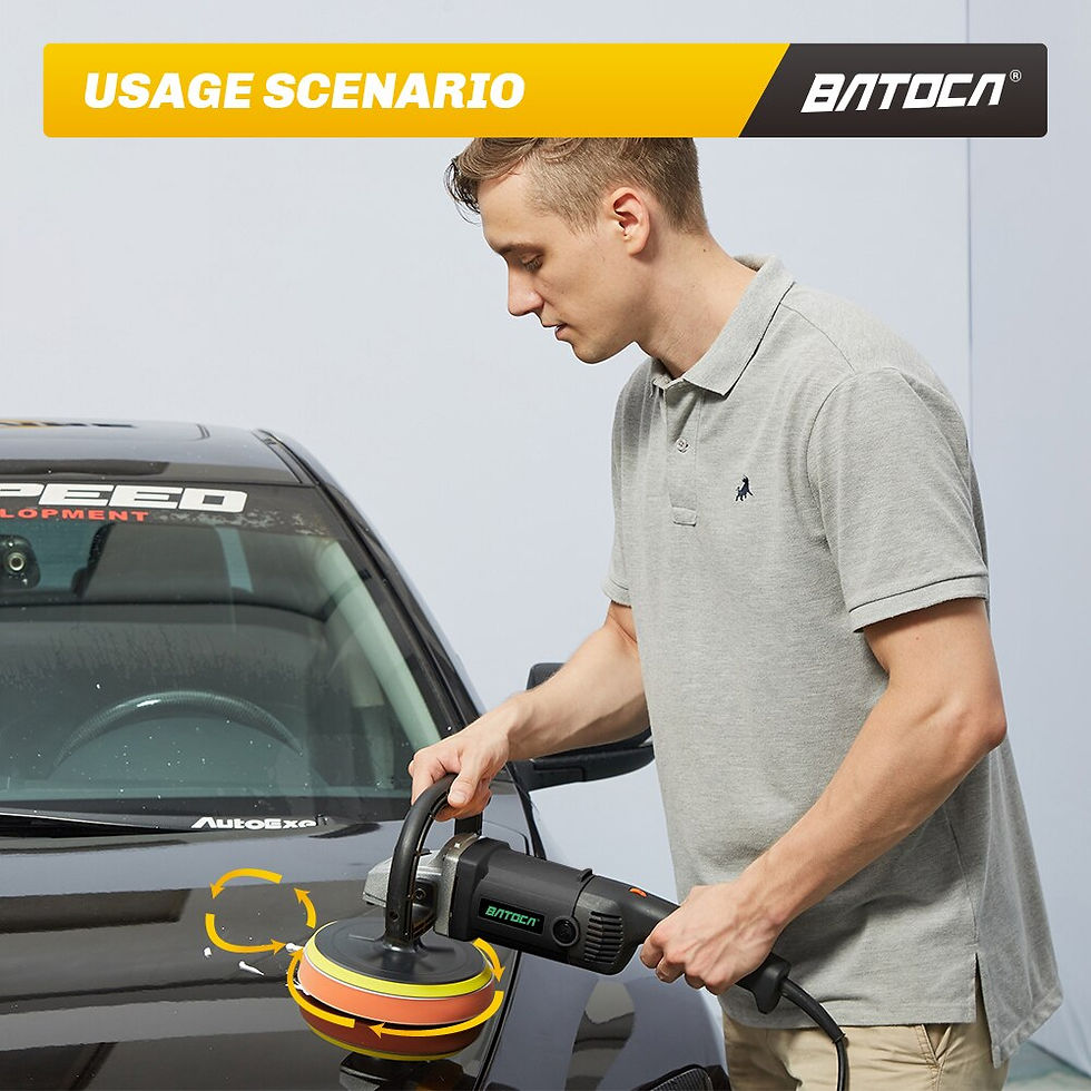 Thumbnail: Rotatory Car Polisher 180mm Disc Orbital Electric Polishing Machine M14 High Po