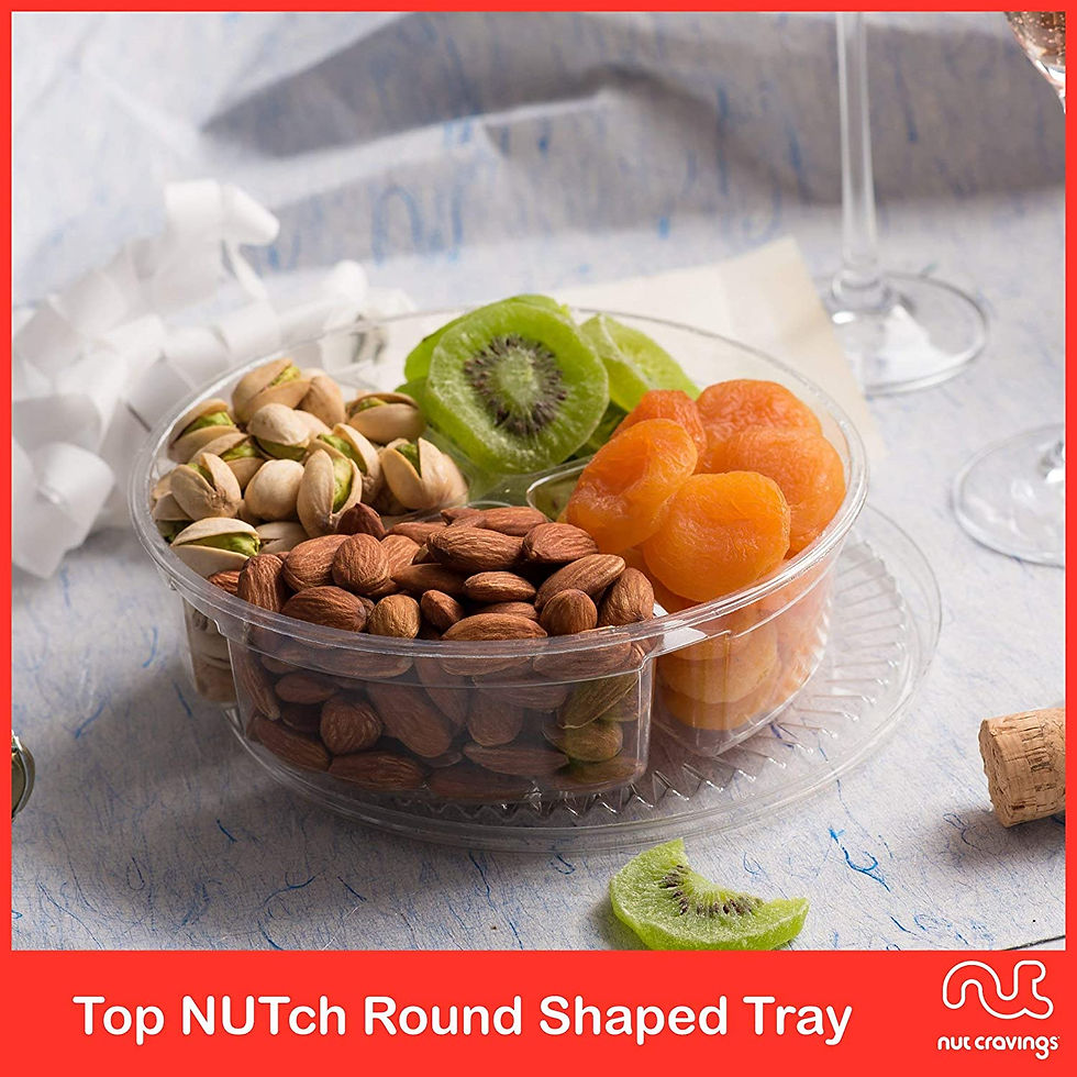 Thumbnail: Dried Fruit & Nuts Gift Basket in Red Box (4 Assortments) Premium Easter Treats