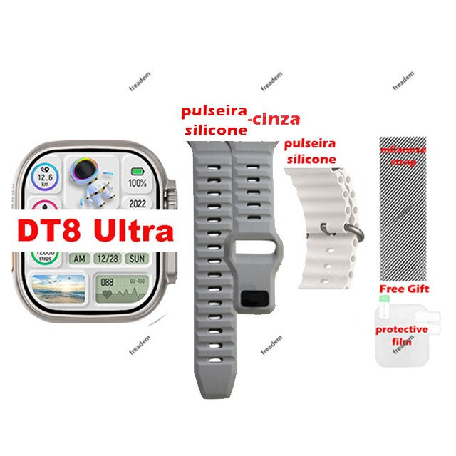 Thumbnail: DT8 Ultra Smart Watch for Men Women 49mm Wireless Charge Dail Call NFC Gps Trac