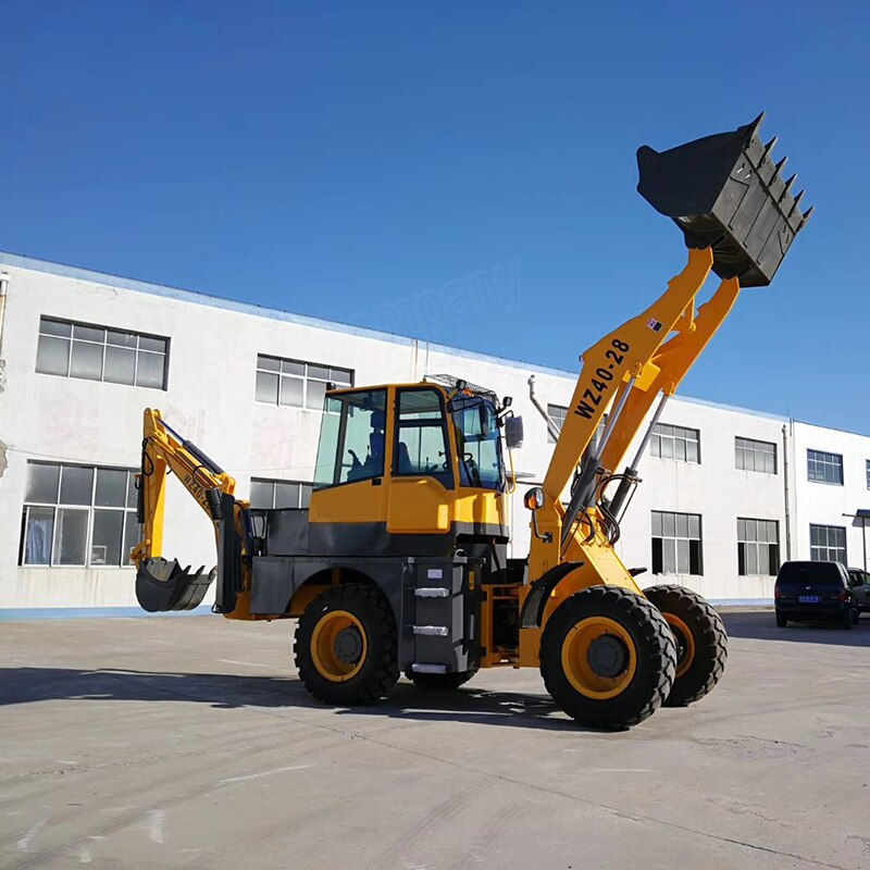Thumbnail: High Quality Mini Backhoe Excavator Loader