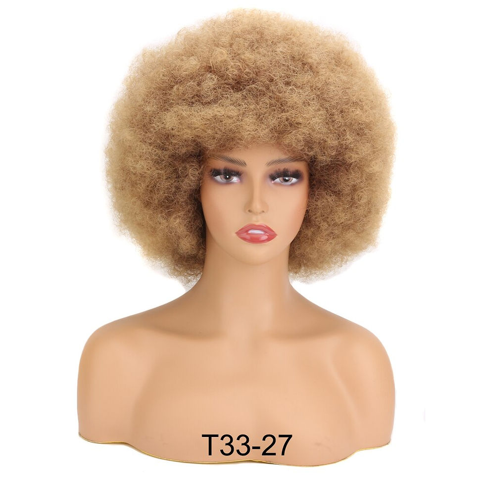 Thumbnail: Afro Kinky Curly Wig Female 8inch Short Afro Wig for Women Good Quality Synthet