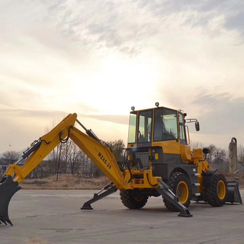 Thumbnail: WZ40-28 Front Loader Rear Backhoe Loader with Cheap Price Wheel Loader