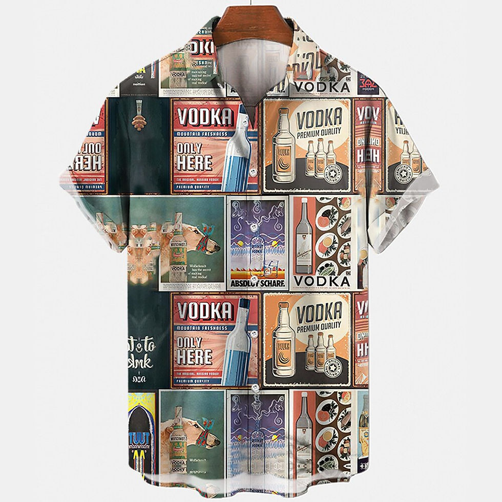 Thumbnail: Men's Beach Summer Outdoor Vintage Hawaiian Shirts Summer Beach Vacation Style 