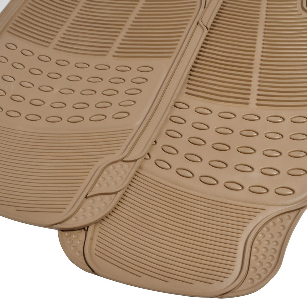 Thumbnail: BDK All Weather Solid Rubber Trimmable Front and Rear 3-Piece Universal Car Van