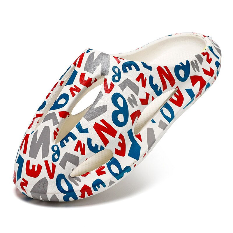 Miniature : Couple Summer Shoes Sandals Men's Holes Sandals Hollow Breathable Flip Flops Cr