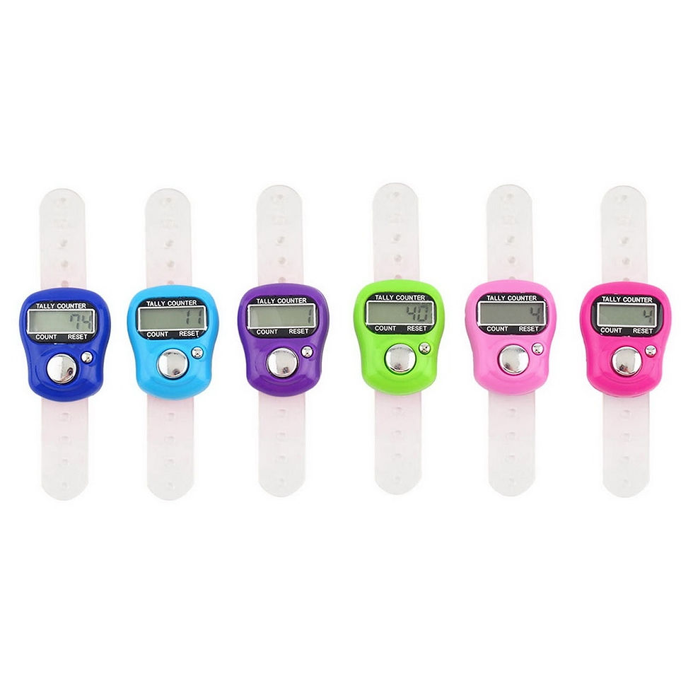 Миниатюра: Electronic Digital Finger Ring Tally Counter Hand Held Knitting Row Counter Cli