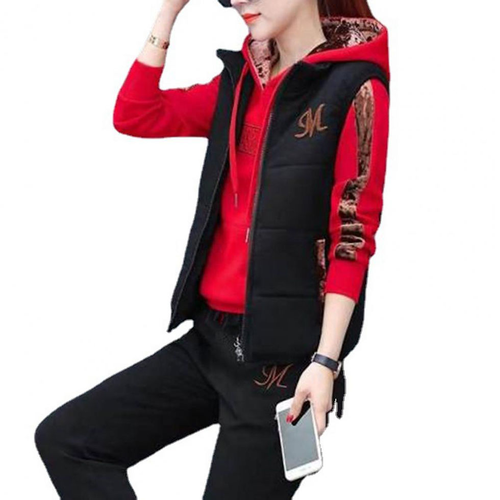 Thumbnail: Women Tracksuit Autumn and Winter Pullovers Sweatshirts Jogging Suit Casual Lon