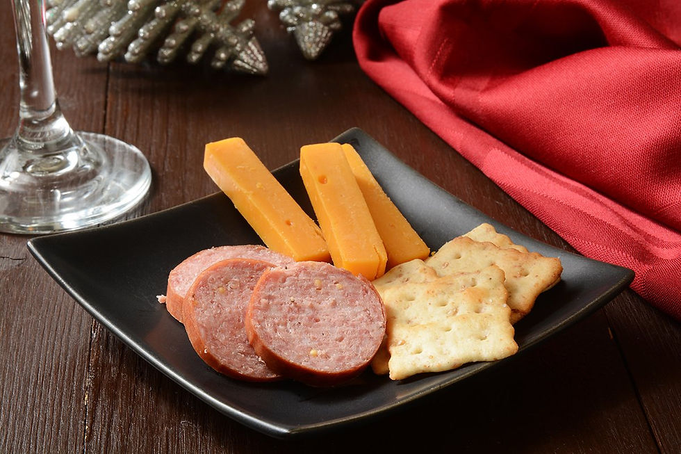 Миниатюра: Wisconsin Cheese, Sausage, and Crackers Easter Gift Set Gift Basket, 5 Piece - 