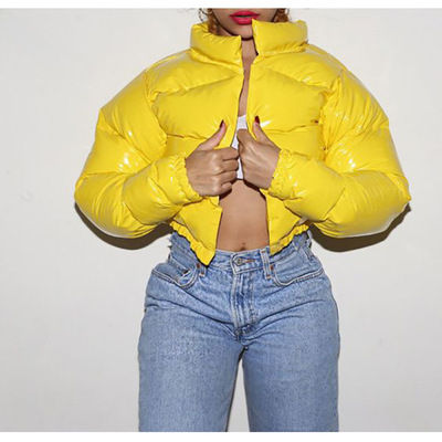 Thumbnail: Standard Collar Oversized Short Jacket Winter Autumn Female Puff Jacket