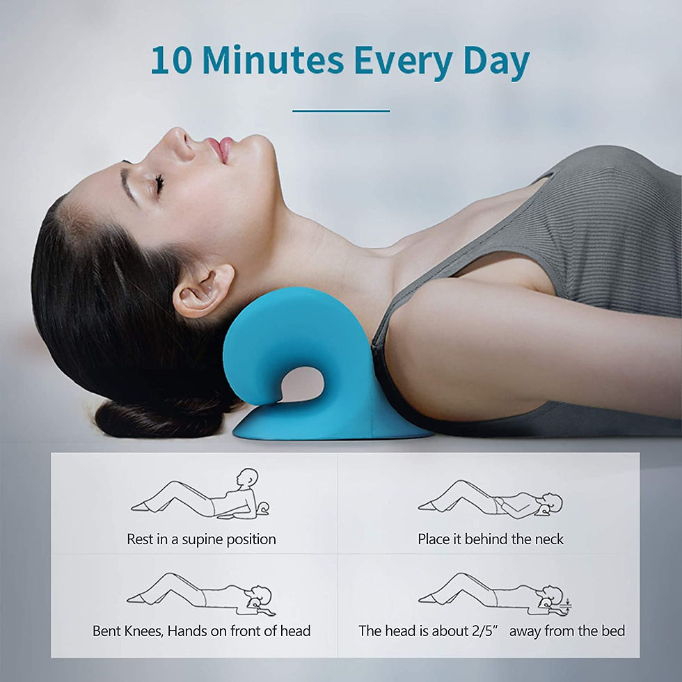 Miniatura: Neck and Shoulder Relaxer, Cervical Traction Device for TMJ Pain Relief and Cer