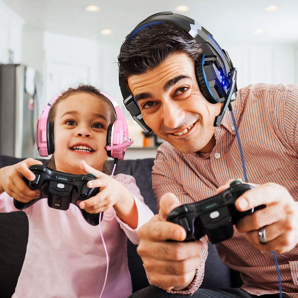 Thumbnail: BENGOO G9000 Stereo Gaming Headset for PS4 PC Xbox One PS5 Controller, Noise Ca