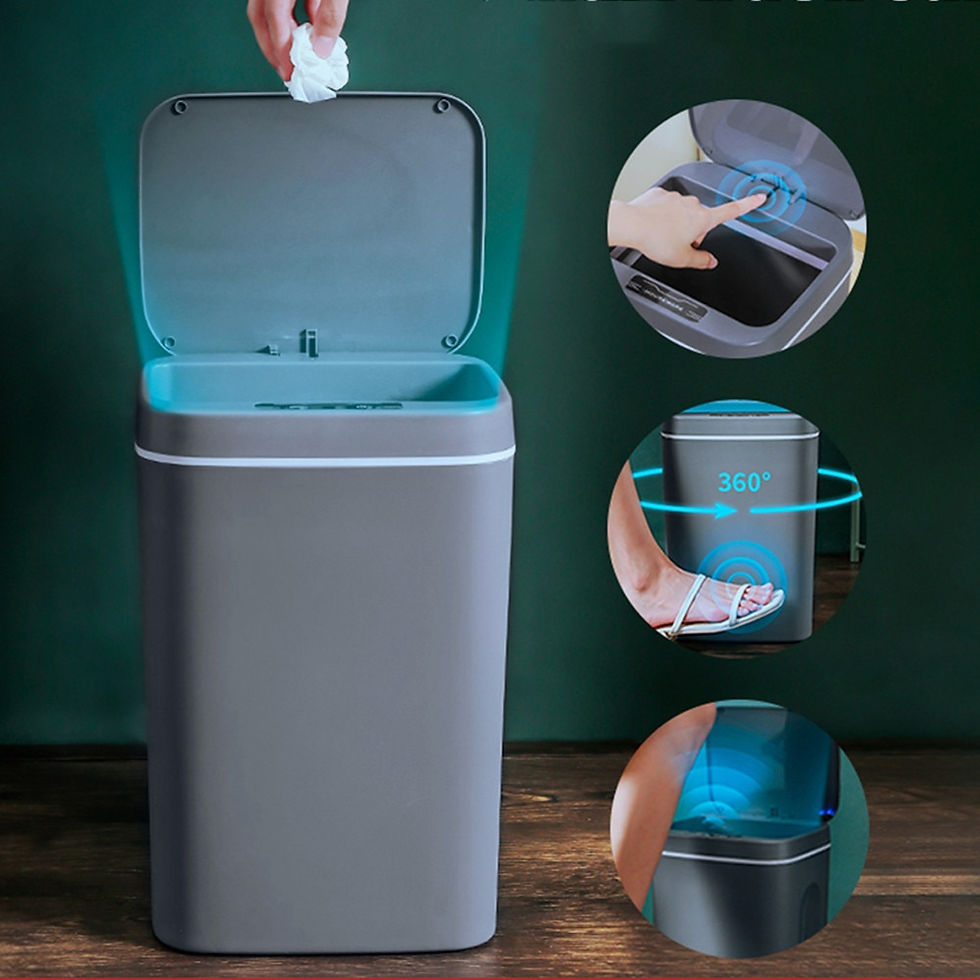 Thumbnail: 16L Smart Trash Can Dustbin Automatic Touch Bathroom Garbage Toilet Recycle Was
