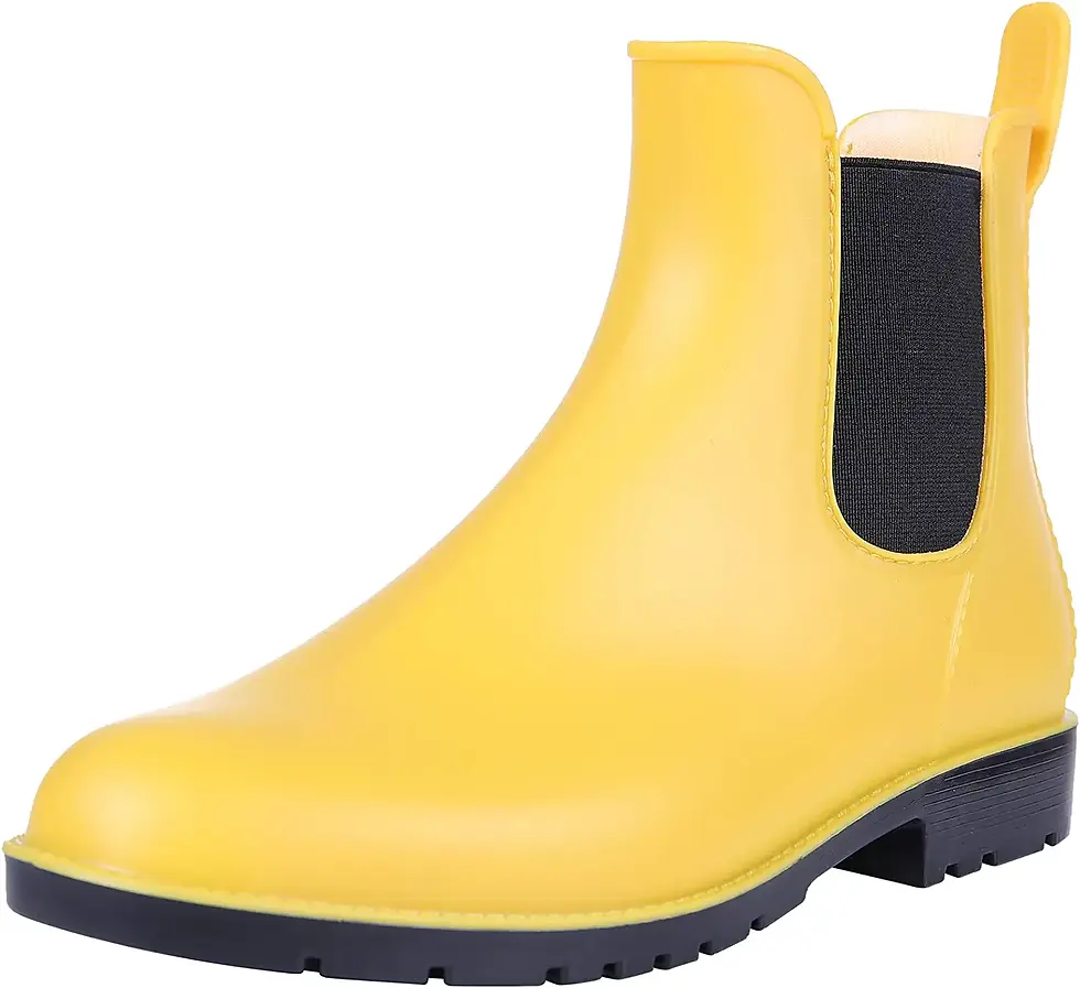 Thumbnail: Asgard Women's Ankle Rain Boots Waterproof Chelsea Boots