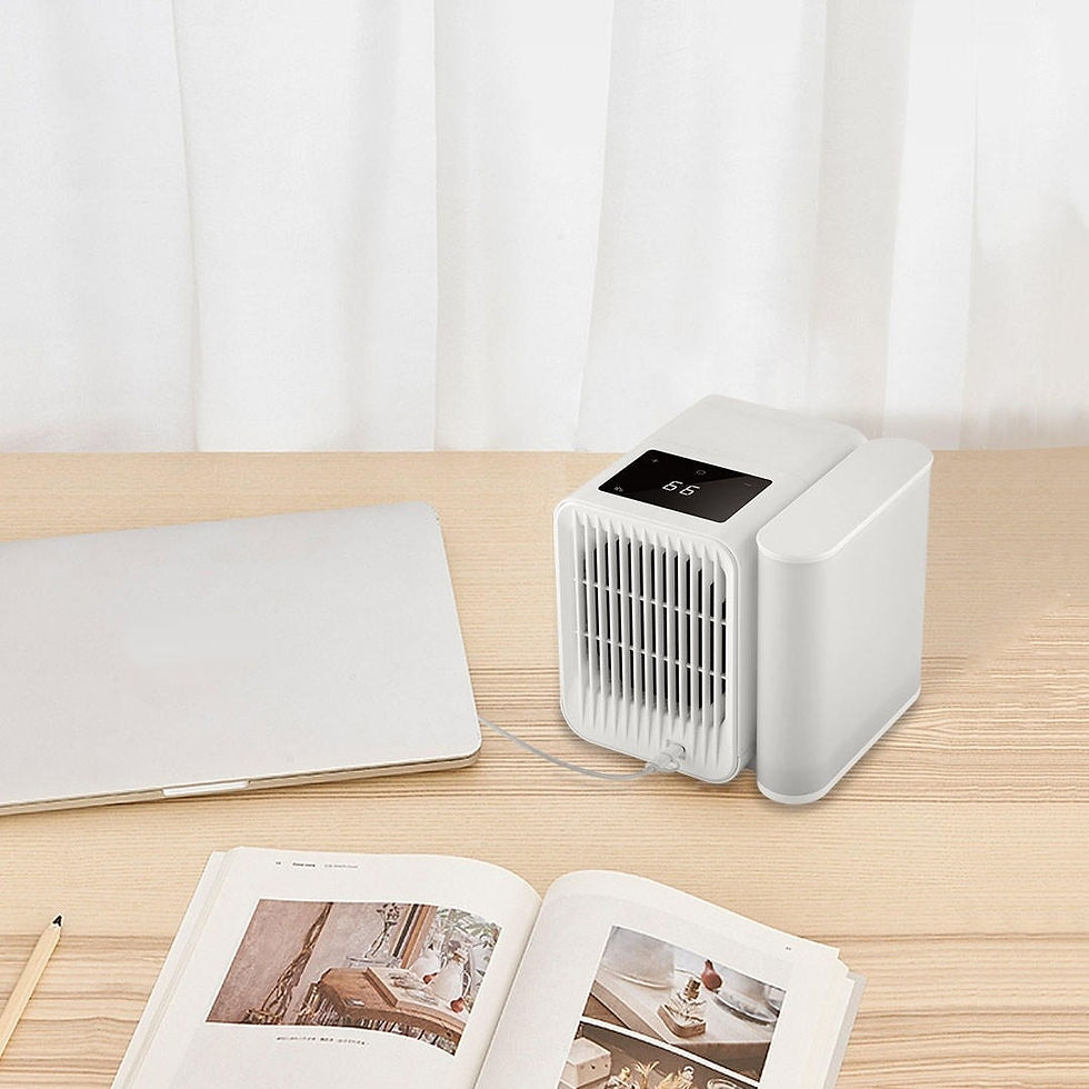 Thumbnail: New Microhoo Mini Portable Air Conditioner Fan 1000ML Aromatherapy Essential Oi