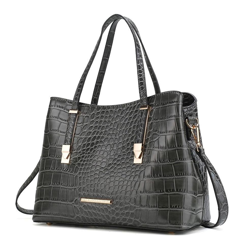 Miniatura: MKF Collection Aurelia Crocodile Embossed Vegan Leather Womens Tote Bag by Mia K