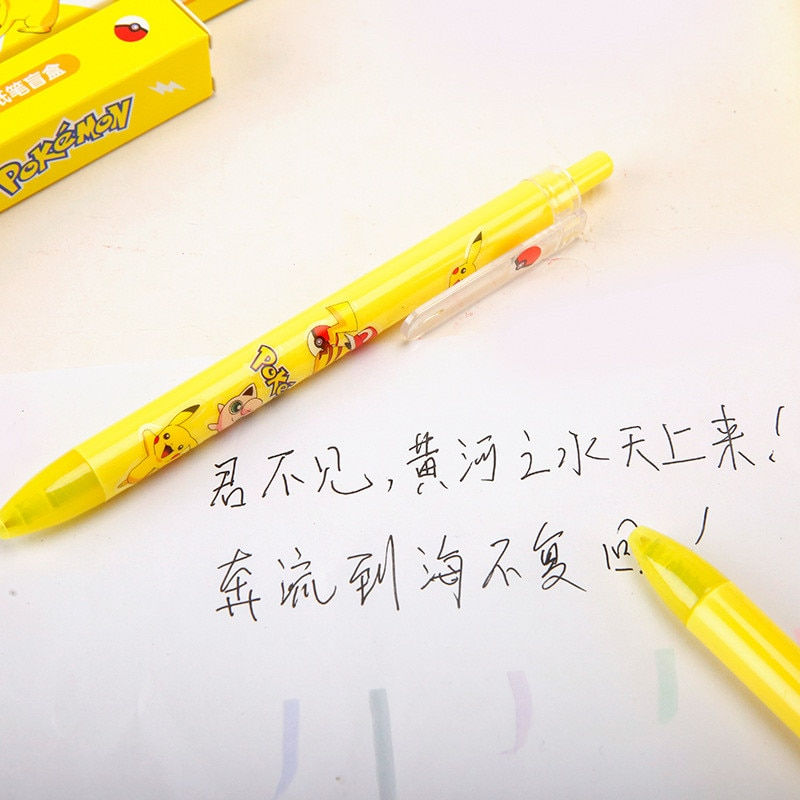Thumbnail: 5Pcs Pokemon Stickers Press Gel Pen Figure Pikachu Diy Kid Signature Pen School
