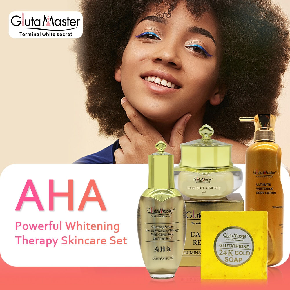 Gluta Master AHA Whitening Set Adjustment of Skin Tone Remove Dark Spots Contro