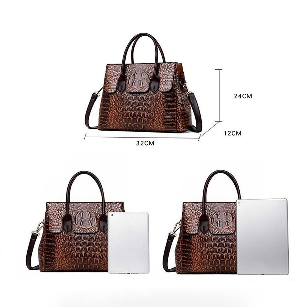 Miniatura: Women Handbag Genuine Leather Bags Women Crocodile Luxury Handbags Women Bags D